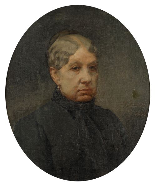 ALEJANDRINO IRURETA Y ARTOLA, "Retrato de Francisca Zabala 