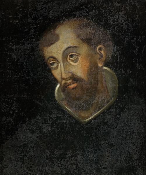 ESCUELA ESPAÑOLA, "Santo Domingo de Guzmán", Óleo sobre lie
