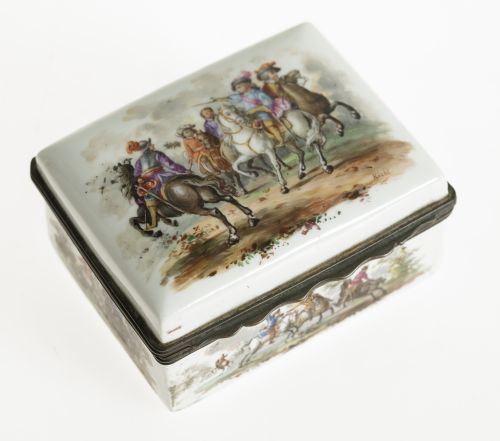 Caja de porcelana, posiblemente Alemania, S.XX