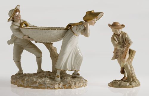 Centro de porcelana, Royal Worcester, Inglaterra, pps.S.XX