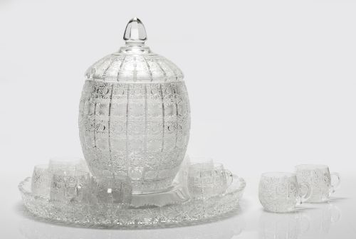 Ponchera de cristal de Bohemia, S.XX