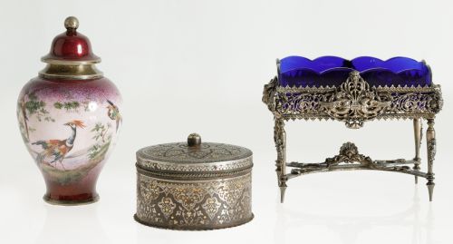 Jarrón esmaltado, S.XX