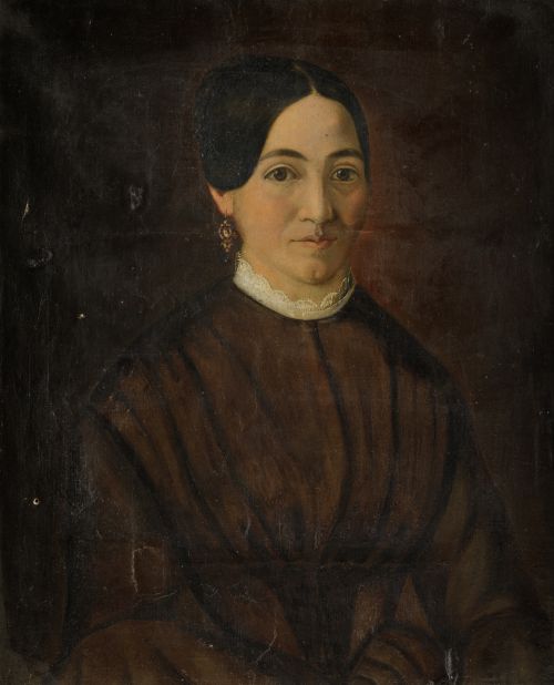 SPANISH SCHOOL (19th Century) "Portrait of a Lady"