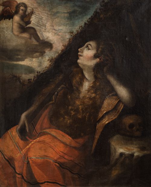 ESCUELA ESPAÑOLA, SPANISH SCHOOL (17th CENTURY) "Penitent M