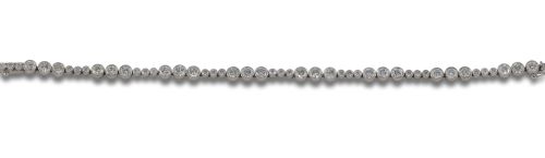 PLATINUM RIVIERE BRACELET WITH DIAMONDS