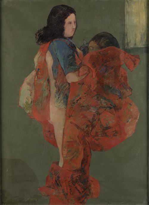 ESCUELA ESPAÑOLA, SPANISH SCHOOL (20TH CENTURY) "Maternity"