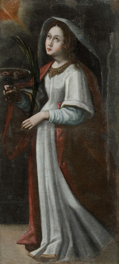 ESCUELA ESPAÑOLA, SPANISH SCHOOL (17TH CENTURY) "Saint Luci