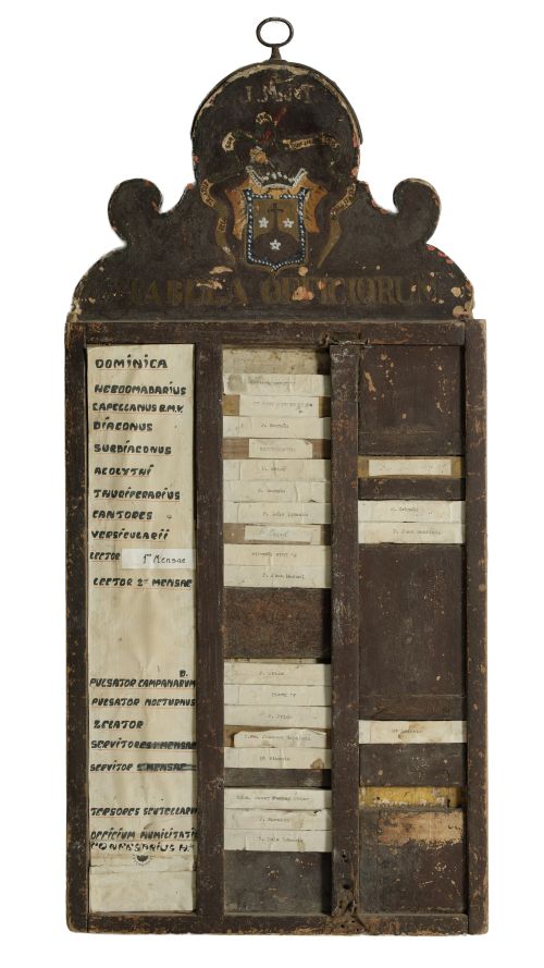 "Tabula Officiorum" Carmelite, Spain, 18th century and late