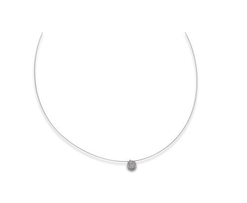 GOLD AND DIAMOND CHOKER NECKLACE