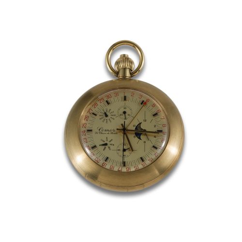 Elizabethan English Lepine Clock in Gold
