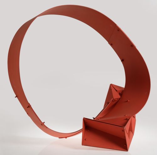 EDGAR NEGRET, "Sin título (Anillo rojo)", 1980, Alumini