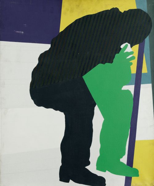 MAURICE MATIEU, “Chomage 4”, 1975-76, Acrílico sobre lien