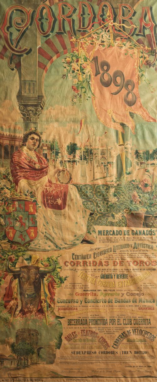 HONORIO ROMERO OROZCO, "Cordoba 1898", Cartel litográfico