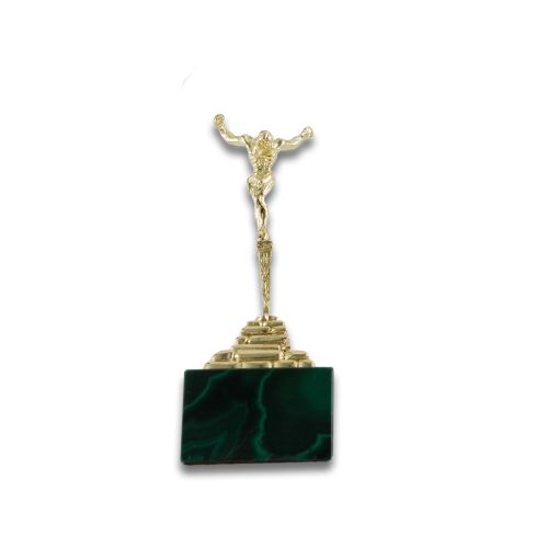 DALI'S CHRIST IN GOLD AND MALACHITE