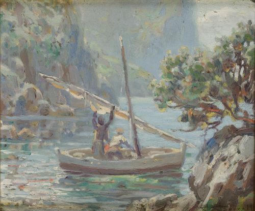 MALLORCAN SCHOOL ( / 20th Century) "Mallorcan Cove"
