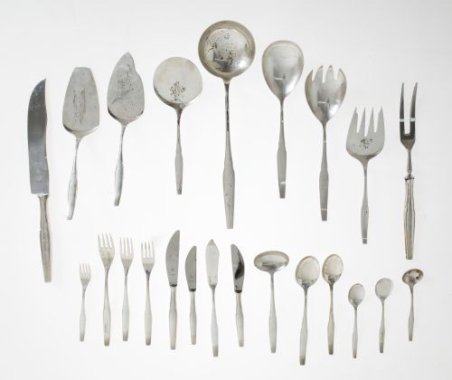 Cutlery in hallmarked Spanish silver, 916 fineness