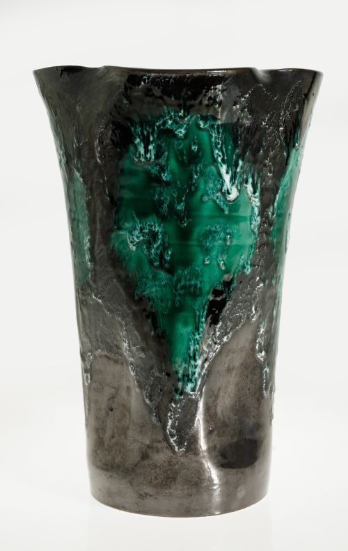 Glazed ceramic vase, manufactured in Vallauris, France, c.1