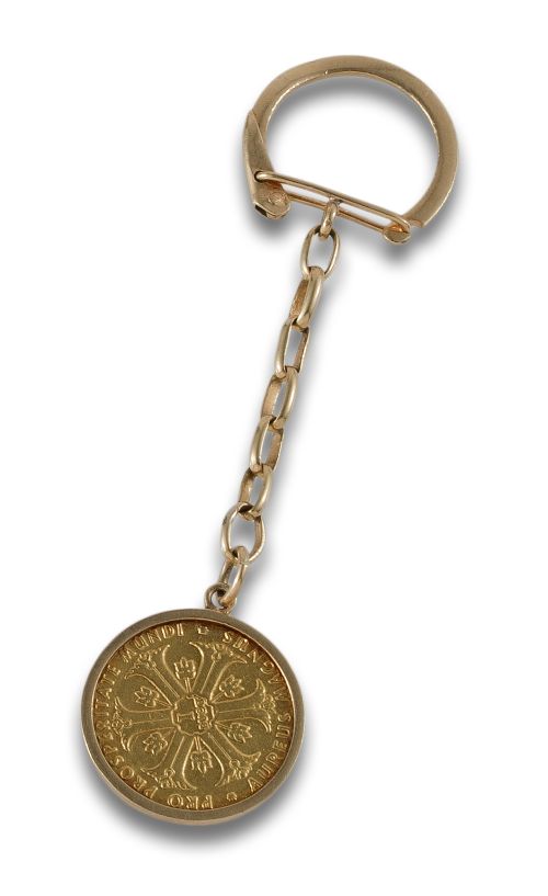 RO KEYCHAIN ​​WITH KENNEDY COIN