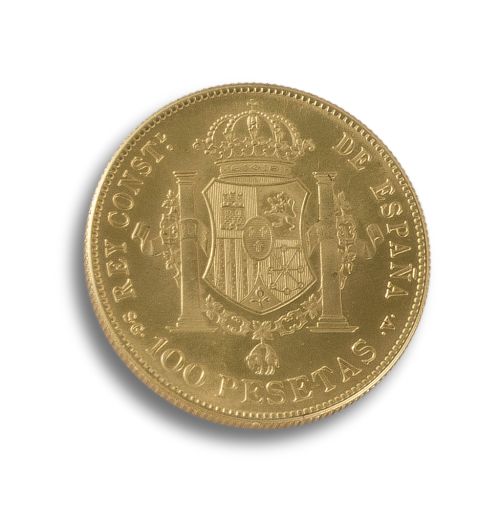 100 PTS COIN OF ALFONSO XIII