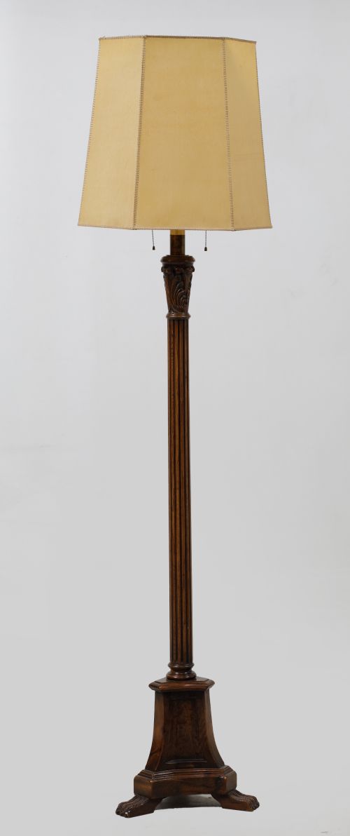 Floor lamp following 18th-century designs