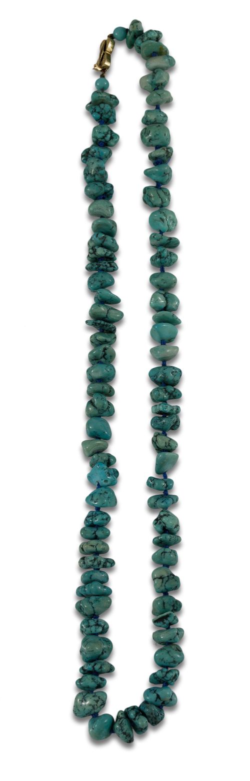 TURQUOISE AND GOLD NECKLACE