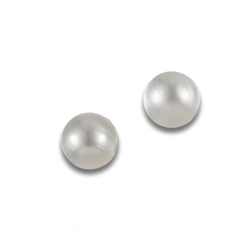 MABE PEARL GOLD EARRINGS
