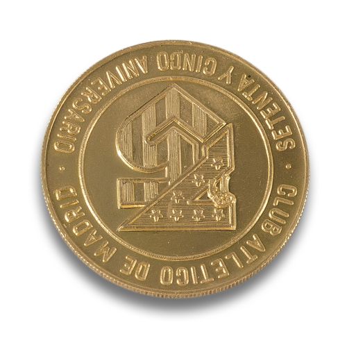 COMMEMORATIVE GOLD MEDAL FOR THE 75TH ANNIVERSARY OF ATLETI