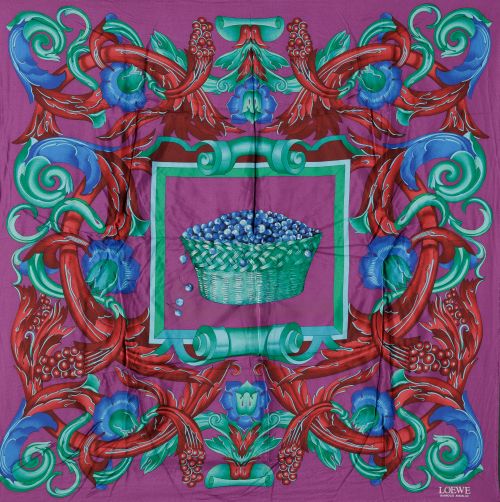 Printed silk scarf, Loewe