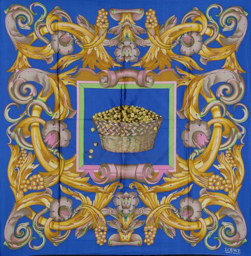Printed silk scarf, Loewe