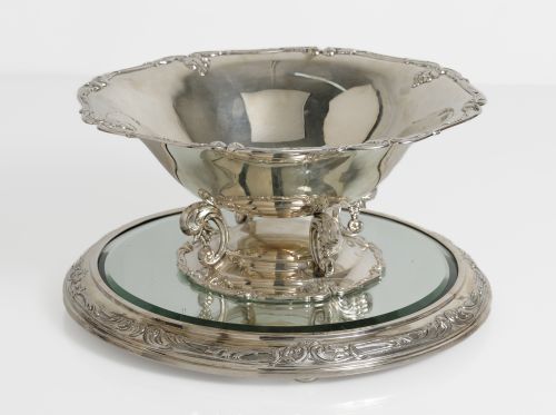 Hallmarked silver centerpiece, 916 fineness, 20th century
