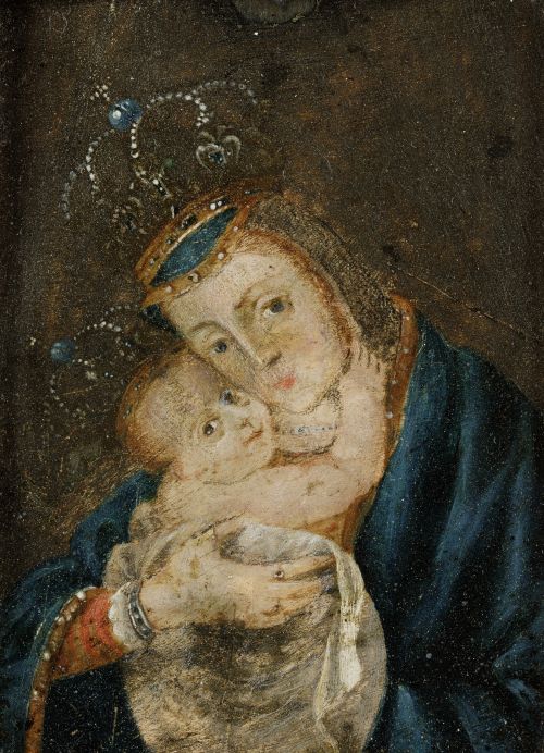 ESCUELA ESPAÑOLA, SPANISH SCHOOL (17th CENTURY) "Virgin of