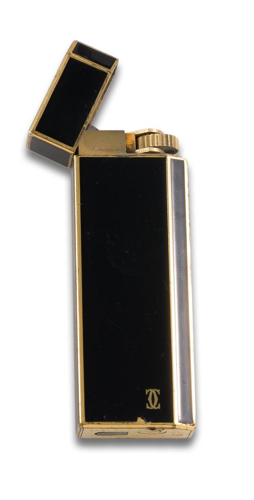 ENCENDEDOR CARTIER LACADO NEGRO