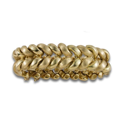 PULSERA DE ORO CON FORMA ESPIGA