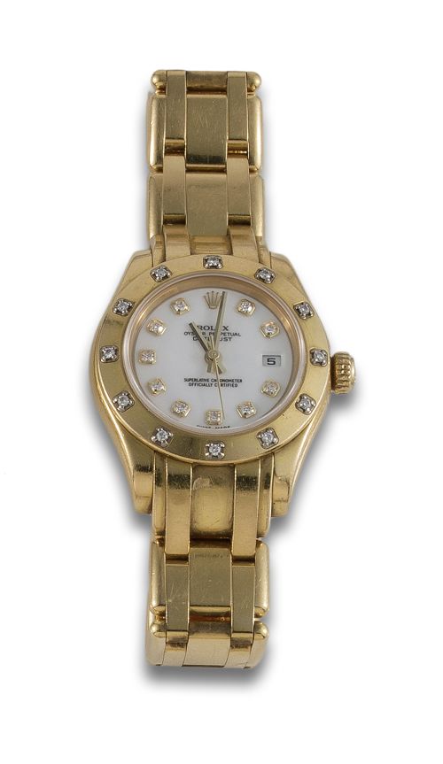 ROLEX LADY DATEJUST PEARLMASTER DE ORO Y DIAMANTES