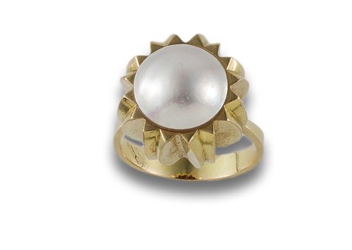 SORTIJA DE ORO CON PERLA