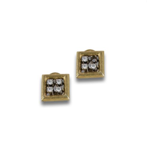 PENDIENTES DE ORO Y DIAMANTES