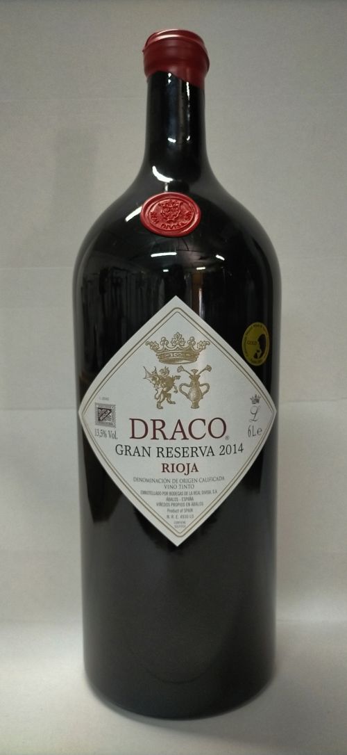 Imperial bottle (6 liters) of Draco Gran Reserva 2014. Rioj