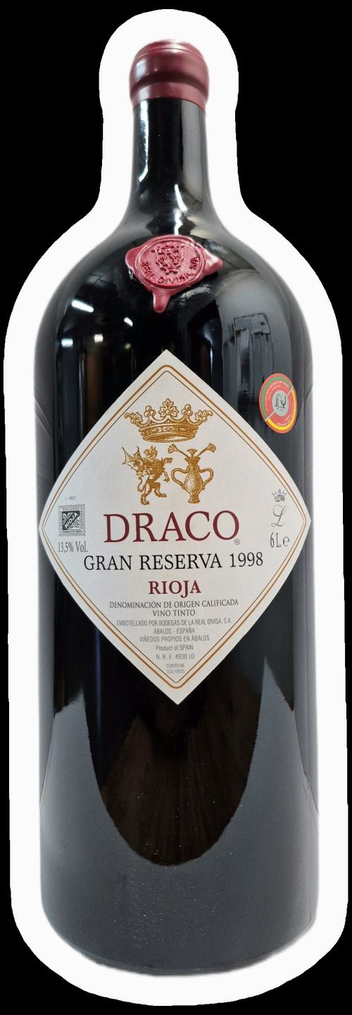 Imperial bottle (6 liters) of Draco Gran Reserva 1998 Rioja