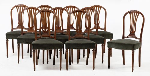 Ten chairs following 19th-century designs
