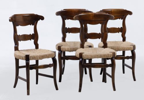 Four Provencal-style chairs, 20th century
