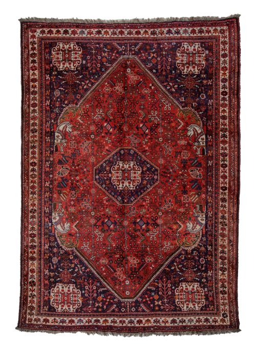 Hand-knotted wool Persian rug, 20th century