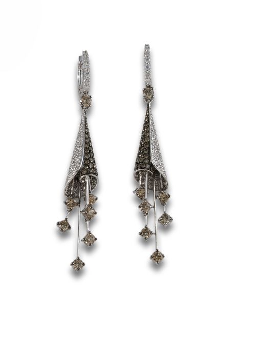 PENDIENTES DE ORO Y DIAMANTES