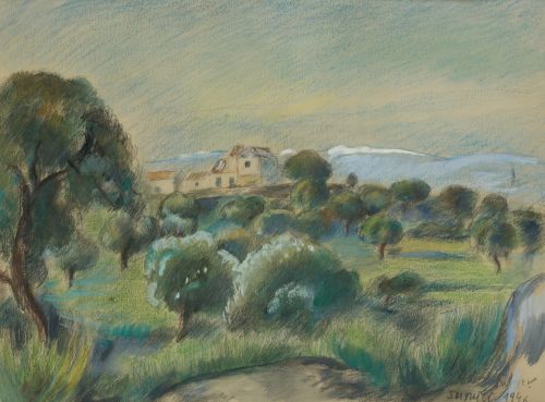 JOAQUIN SUNYER, JOAQUIN SUNYER Sitges (1875) / (1956) "View