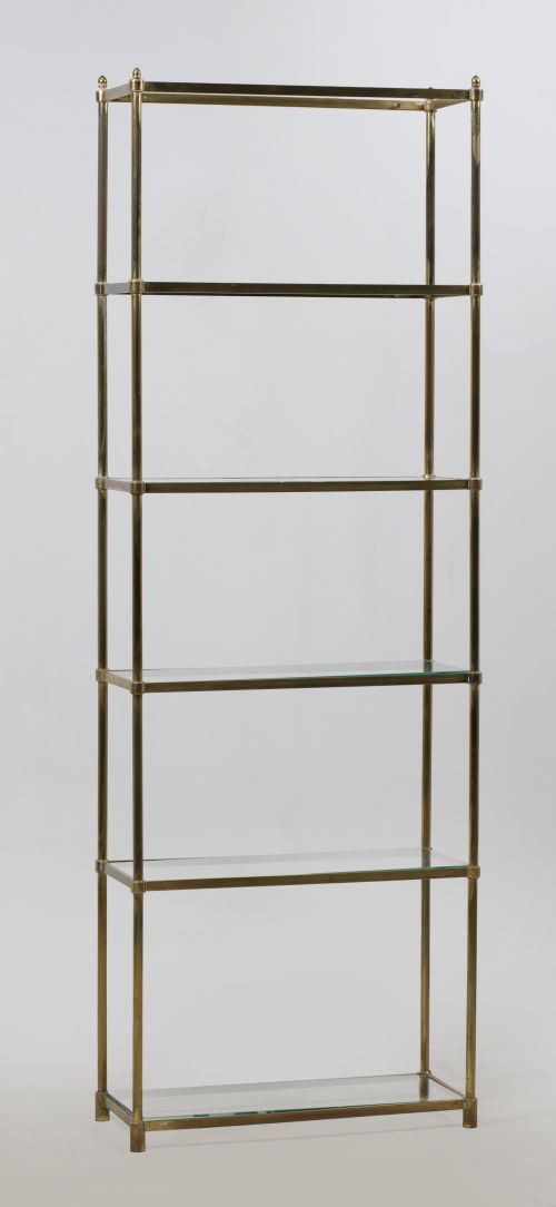 Brass shelving unit, Spain, 1990s