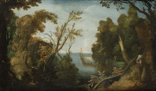 ESCUELA FLAMENCA, FLEMISH SCHOOL (17th century) "Landscape