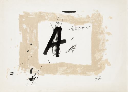 ANTONI TÀPIES Barcelona (1923) / (2012) "Letter A", 1976