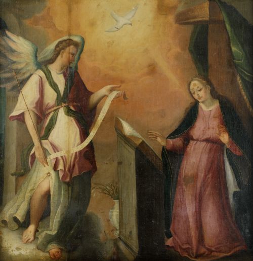 ANONYMOUS (17th century) "The Annunciation"