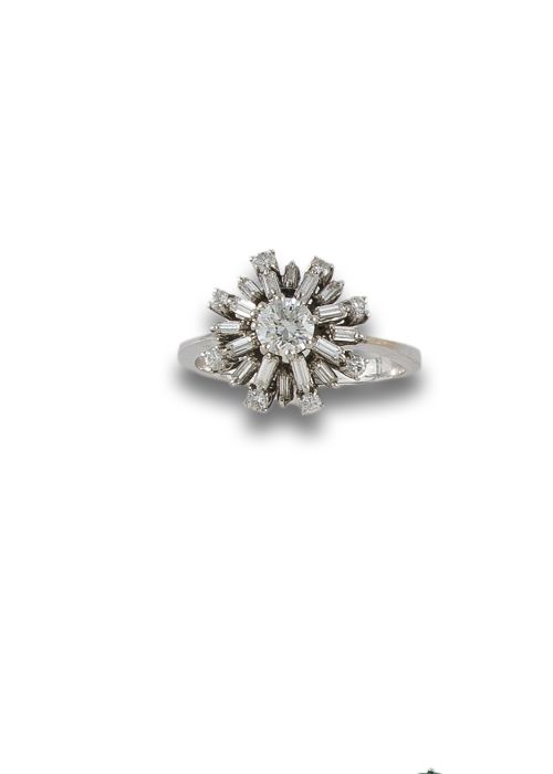 SORTIJA DE ORO BLANCO CON DIAMANTES