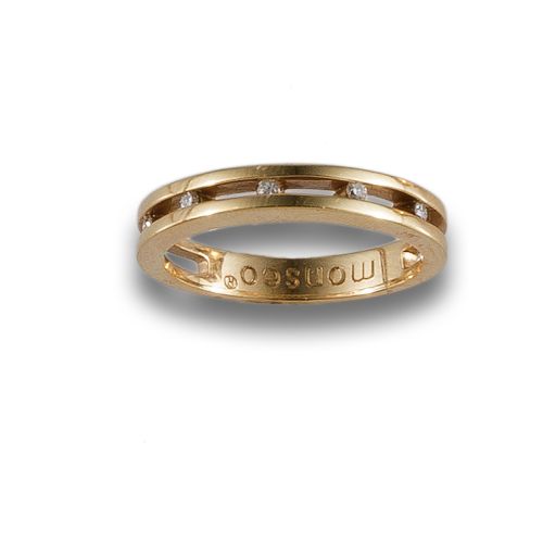 SORTIJA DE ORO DE 19K CON DIAMANTES