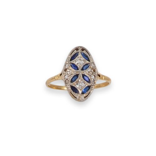 SORTIJA ART DÉCO CON DIAMANTES